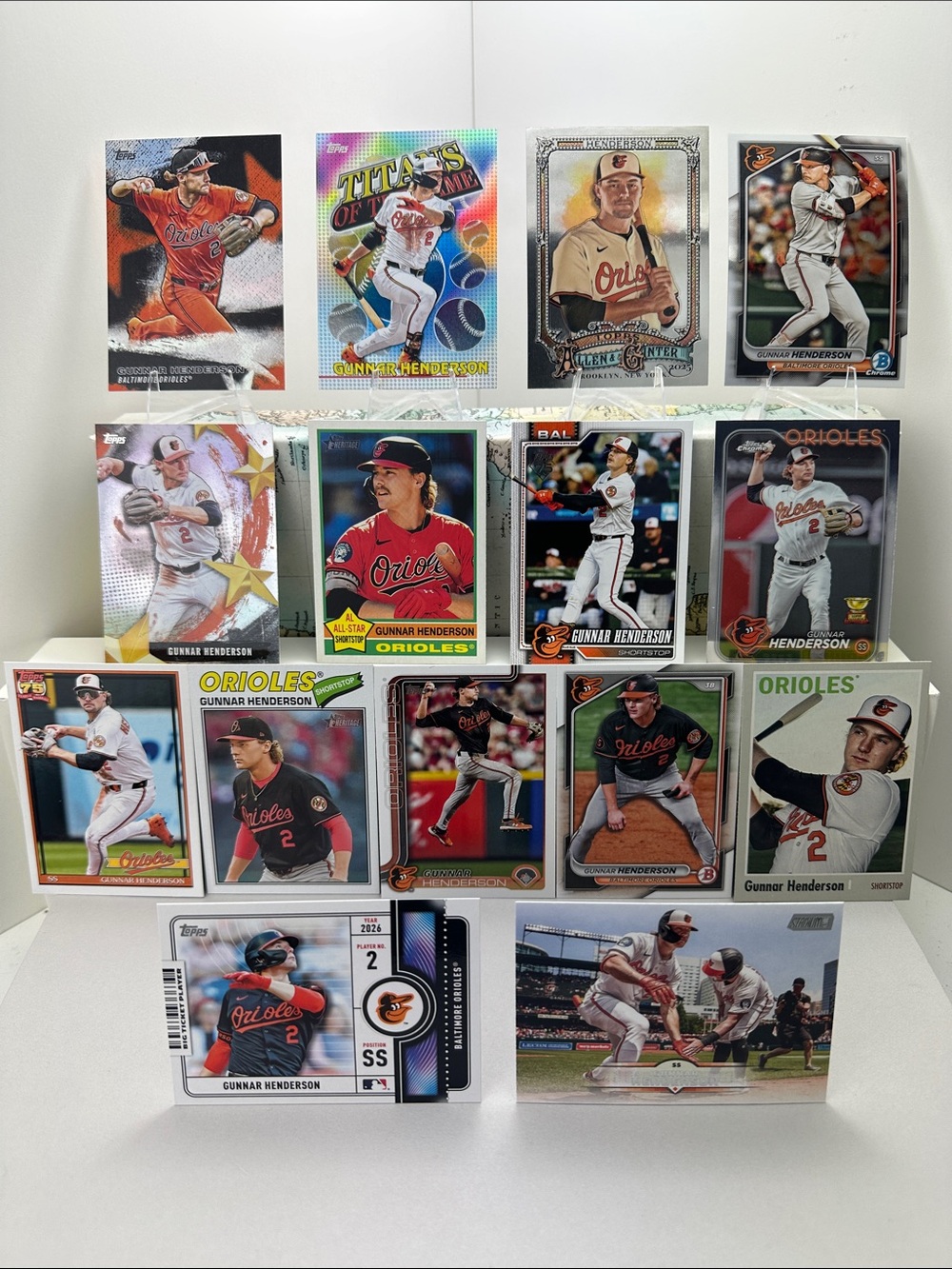 Gunnar Henderson Orioles lot of 15